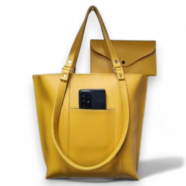Fendy 2PCs Tote (Yellow)