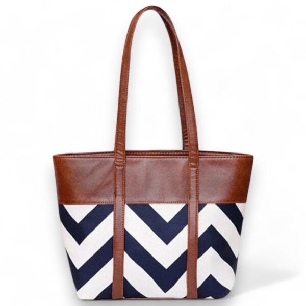 Zig Zag Tote (Brown)